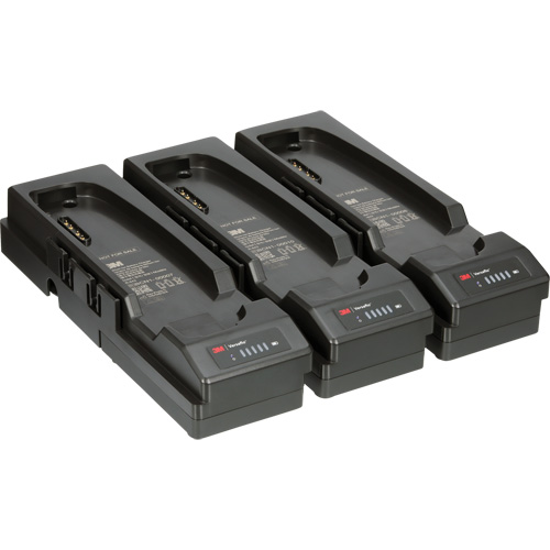 Emballage de chargeur de pile &agrave; trois postes Versaflo  pour TR-600 & TR-800 Helyx Safety & Industrial Supplies