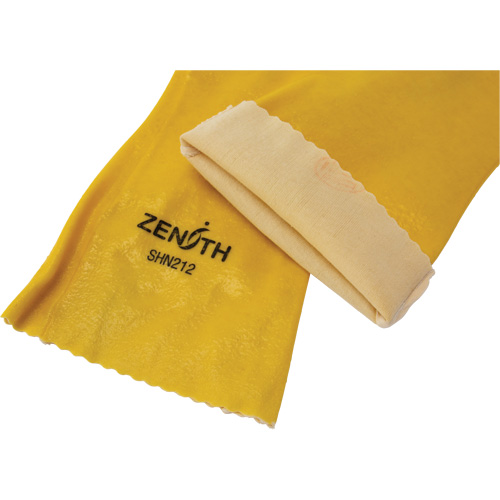 Gants &agrave; fini rugueux et r&eacute;sistants aux produits chimiques, Taille 9, 14" lo, PVC, Doublure en Interlock, 47-mil Helyx Safety & Industrial Supplies