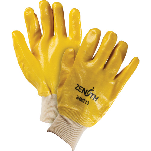 Rough-Finish Chemical-Resistant Gloves, Size 9, 10" L, PVC, Interlock Inner Lining, 47-mil Helyx Safety & Industrial Supplies