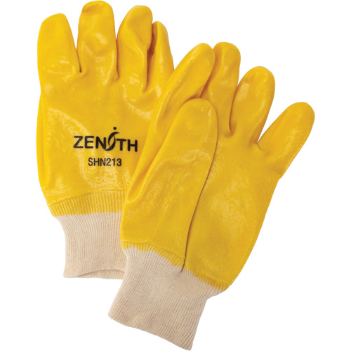 Rough-Finish Chemical-Resistant Gloves, Size 9, 10" L, PVC, Interlock Inner Lining, 47-mil Helyx Safety & Industrial Supplies
