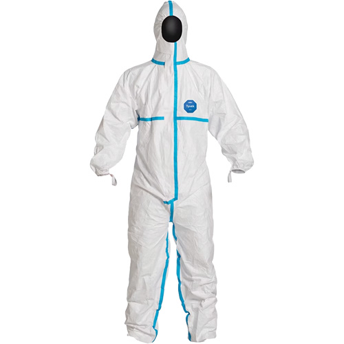 Combinaisons &agrave; capuchon, Petit, Blanc, Tyvek 600 Helyx Safety & Industrial Supplies