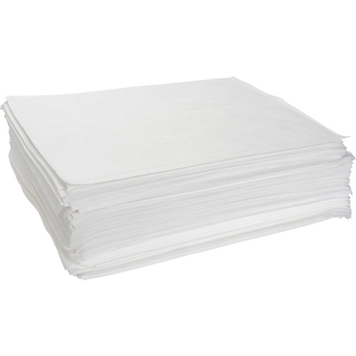 Feuilles absorbantes souffl&eacute;es, Huile seulement, 15" x 19", 10 gal. d'absorption Helyx Safety & Industrial Supplies