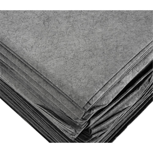Meltblown Sorbent Pads, Universal, 15" x 19", 8 gal. Absorbancy Helyx Safety & Industrial Supplies