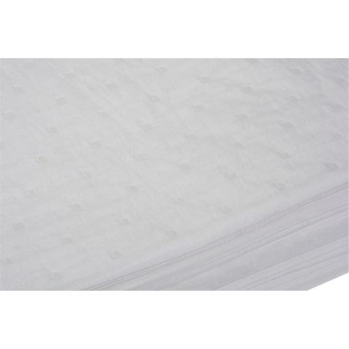 Feuilles absorbantes li&eacute;es, Huile seulement, 15" x 19", 10 gal. d'absorption Helyx Safety & Industrial Supplies