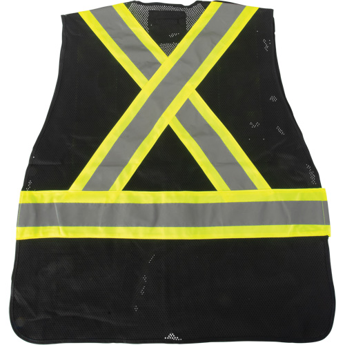 Veste d'arpenteur conforme aux normes de la CSA, Noir, Moyen, Polyester Helyx Safety & Industrial Supplies