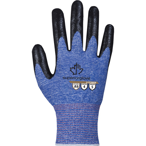 Gant extr&ecirc;mement r&eacute;sistant aux coupures, Taille 7, Calibre 13, Rev&ecirc;tement Mousse de nitrile, Enveloppe en TenActiv, ASTM ANSI niveau A9 Helyx Safety & Industrial Supplies