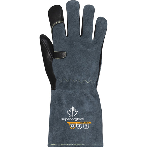 Gants de soudage MIG Endura 398KGLBGL, Cuir fleur de vache, Taille T-petit Helyx Safety & Industrial Supplies