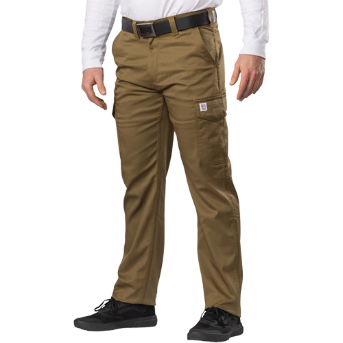 Big Flex Cargo Pants, Poly-Cotton/Spandex, Military Olive Green, Size 46, 30 Inseam Helyx Safety & Industrial Supplies