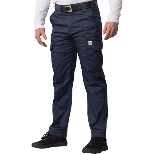 Pantalon cargo Big Flex, Poly-coton/Spandex, Bleu marin, Taille 52, Entrejambe 30 Helyx Safety & Industrial Supplies
