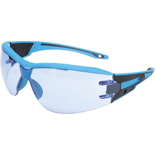 Captain Metal Detectable Rimless Safety Glasses, Light Blue Lens, Anti-Fog/Anti-Scratch, ANSI Z87+/Meets/Exceeds CSA Z94.3 Helyx Safety & Industrial Supplies