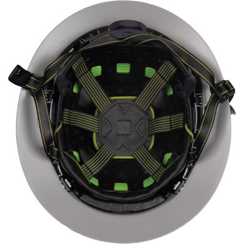 Fibre Metal Climbing Style Helmet with Full Brim, Meets CSA Type 2, Ratchet Suspension, Non-Vented Helyx Safety & Industrial Supplies