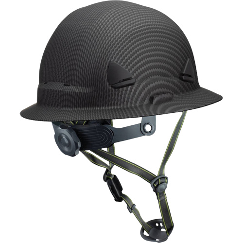 Casque Fibre Metal de style escalade avec bordure compl&egrave;te, R&eacute;pond aux normes CSA type 2, Suspension Rochet, Non ventil&eacute; Helyx Safety & Industrial Supplies