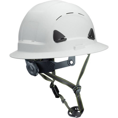 Casque Fibre Metal de style escalade avec bordure compl&egrave;te, R&eacute;pond aux normes CSA type 2, Suspension Rochet, Ventil&eacute; Helyx Safety & Industrial Supplies