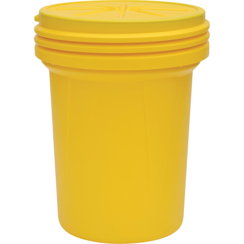 Baril emboîtable de laboratoire en plastique avec couvercle vissable, 30 gal. US, Mobile/Stationnaire Helyx Safety & Industrial Supplies