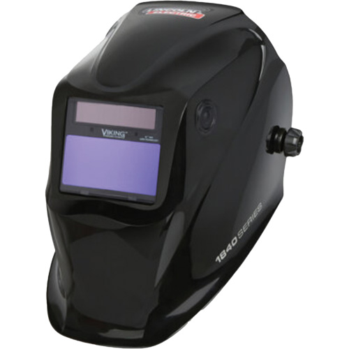 VIKING 1840 Series Auto-Darkening Welding Helmet, 7 - 13 Shade Range, Black Helyx Safety & Industrial Supplies