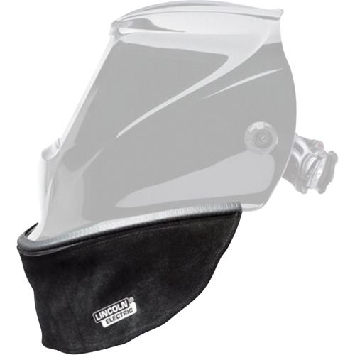 Bavette en cuir refendu pour casque avec joint &agrave; ajustement serr&eacute;, Noir Helyx Safety & Industrial Supplies