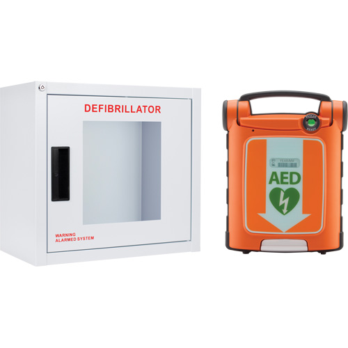 Powerheart&reg; G5 AED & Cabinet Kit, Automatic, Bilingual, Class 3 Helyx Safety & Industrial Supplies