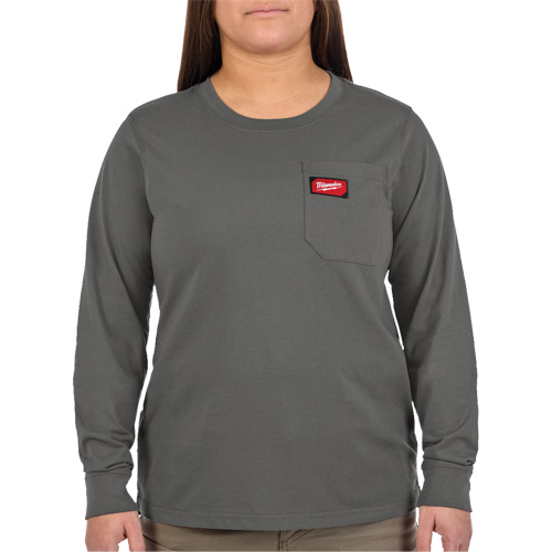 T-shirt &agrave; manches longues avec poches GRIDIRON, Femmes, T-petit, Gris Helyx Safety & Industrial Supplies