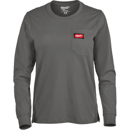 T-shirt &agrave; manches longues avec poches GRIDIRON, Femmes, T-petit, Gris Helyx Safety & Industrial Supplies