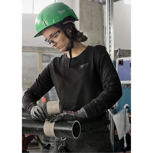 FREEFLEX Long-Sleeve Hybrid T-Shirt, Women's, X-Small, Grey Helyx Safety & Industrial Supplies