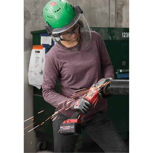 FREEFLEX Long-Sleeve Hybrid T-Shirt, Women's, X-Small, Grey Helyx Safety & Industrial Supplies