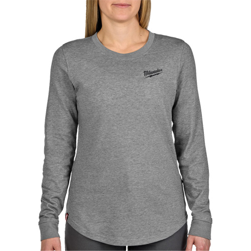 FREEFLEX Long-Sleeve Hybrid T-Shirt, Women's, X-Small, Grey Helyx Safety & Industrial Supplies