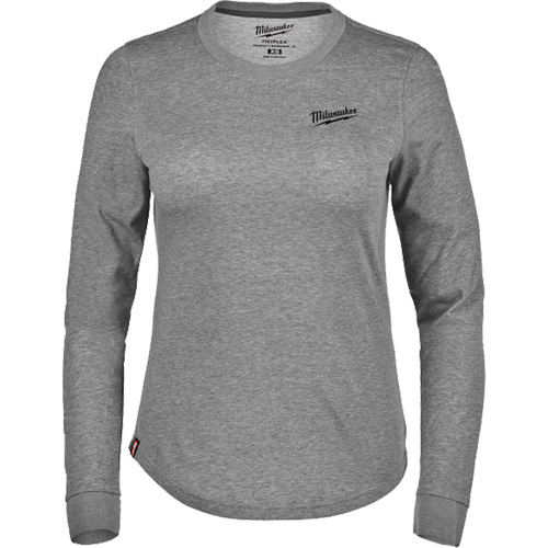FREEFLEX Long-Sleeve Hybrid T-Shirt, Women's, X-Small, Grey Helyx Safety & Industrial Supplies
