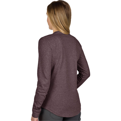 FREEFLEX Long-Sleeve Hybrid T-Shirt, Women's, X-Small, Purple Helyx Safety & Industrial Supplies