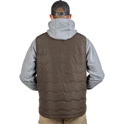 FREEFLEX Lightweight Insulated Vest, Men's, Large, Brown Helyx Safety & Industrial Supplies
