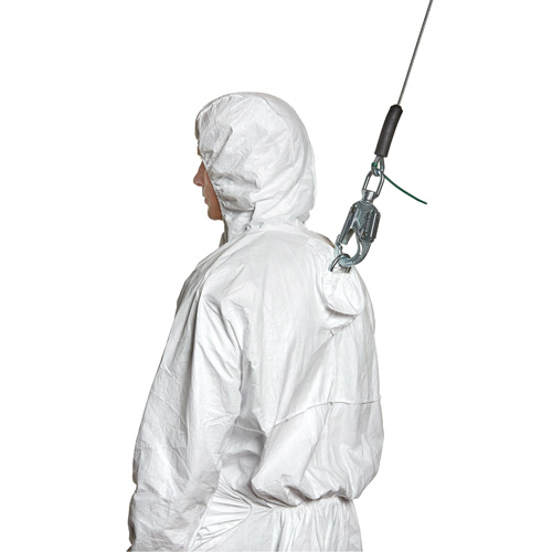 Harness-Compatible Disposable Coverall, Small, White, Tyvek&reg; 500 Helyx Safety & Industrial Supplies