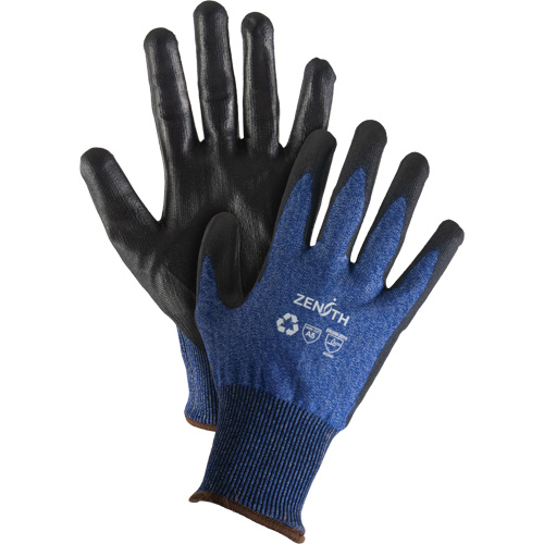 Gants &eacute;lastiques &eacute;cologiques r&eacute;sistants &agrave; la coupe, Taille 11, Calibre 18, Rev&ecirc;tement Polyur&eacute;thane, Enveloppe en Acier inoxydable/PEHP/rPET, ASTM ANSI niveau A5 Helyx Safety & Industrial Supplies