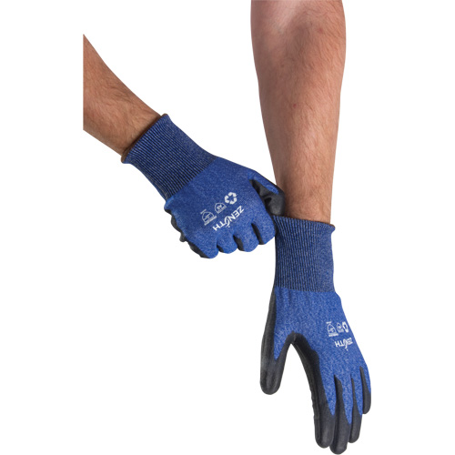 Gants &eacute;lastiques &eacute;cologiques r&eacute;sistants &agrave; la coupe, Taille 11, Calibre 18, Rev&ecirc;tement Polyur&eacute;thane, Enveloppe en Acier inoxydable/PEHP/rPET, ASTM ANSI niveau A5 Helyx Safety & Industrial Supplies