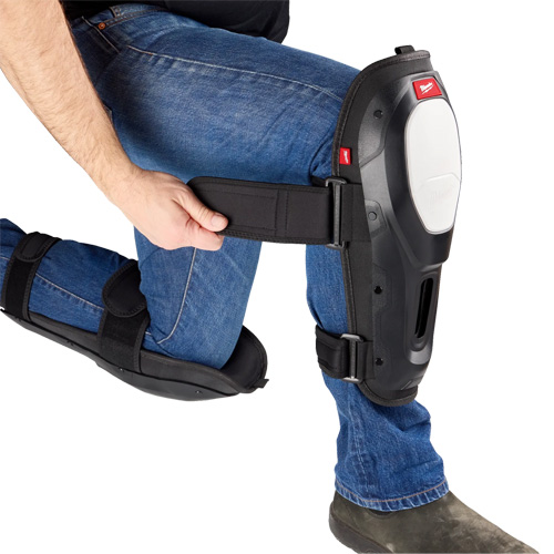 Dynamic Flooring Knee Pad, Hook and Loop Style, Plastic Caps, Foam Pads Helyx Safety & Industrial Supplies