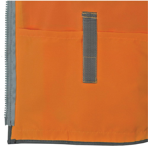 Pioneer Mesh Back Zip Front Surveyor Safety Vest, High Visibility Orange, Small, Polyester Helyx Safety & Industrial Supplies