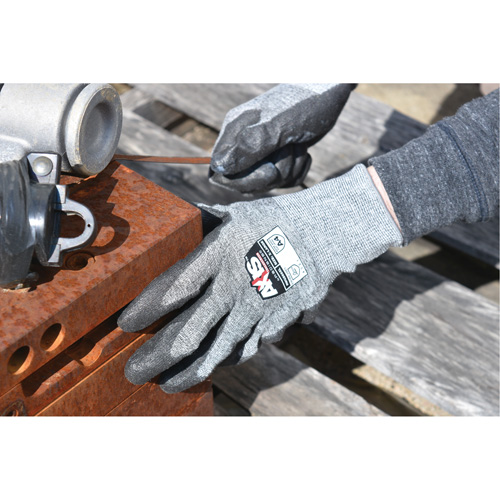 RWG566 AXIS Cut Protection Touchscreen Work Glove, Size X-Small, 18 Gauge, Polyurethane Coated, Stainless Steel/HPPE Shell, ASTM ANSI Level A5/EN 388 Level E Helyx Safety & Industrial Supplies