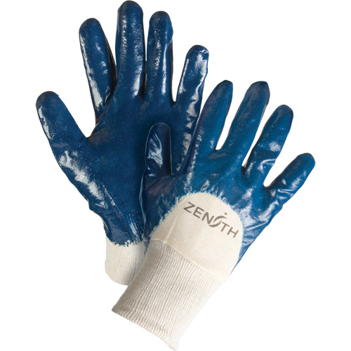 Gants &agrave; doublure interlock de poids moyen, 10/T-Grand, R&ecirc;vetement Nitrile, Enveloppe en Coton Helyx Safety & Industrial Supplies
