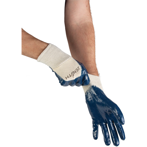 Gants &agrave; doublure interlock de poids moyen, 10/T-Grand, R&ecirc;vetement Nitrile, Enveloppe en Coton Helyx Safety & Industrial Supplies