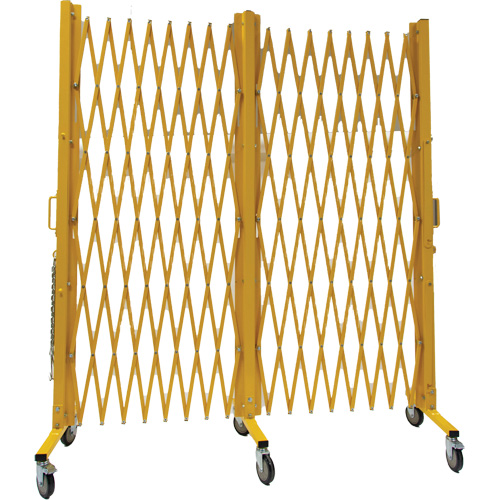 Expandable Barrier, 84" H x 20' L, Yellow Helyx Safety & Industrial Supplies