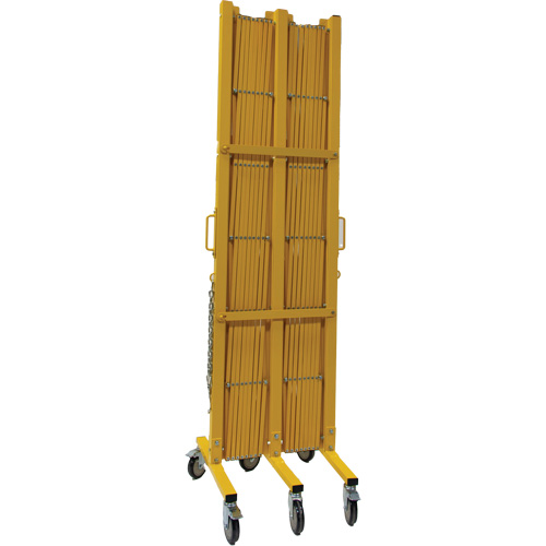 Expandable Barrier, 84" H x 20' L, Yellow Helyx Safety & Industrial Supplies