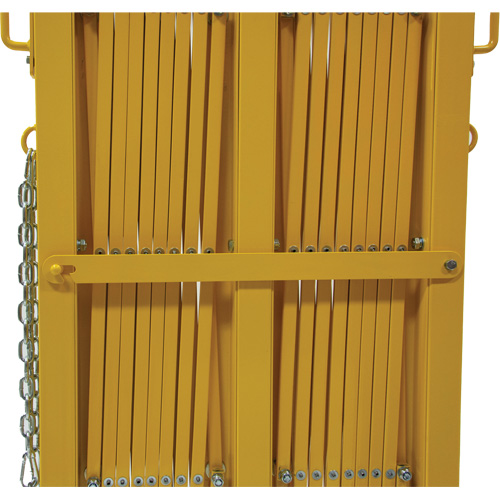 Expandable Barrier, 84" H x 20' L, Yellow Helyx Safety & Industrial Supplies