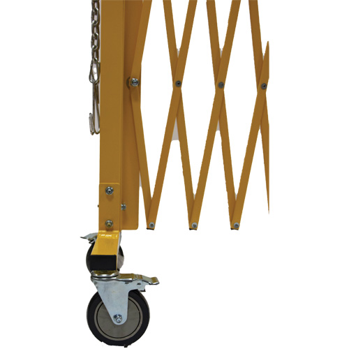 Expandable Barrier, 84" H x 20' L, Yellow Helyx Safety & Industrial Supplies