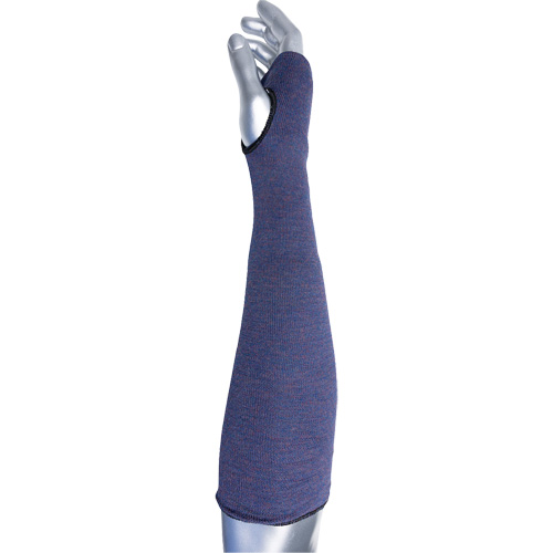 Kut Gard&reg; ECO Series 2-Ply ASP Sleeve with Thumb Hole, Aramid, 14", ASTM ANSI Level A3, Purple Helyx Safety & Industrial Supplies