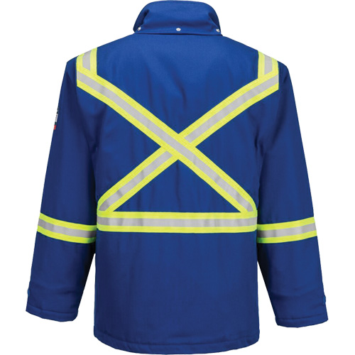 Parka dhiver isol&eacute;e 88/12 Bizflame, Bleu, Moyen (grande taille) Helyx Safety & Industrial Supplies
