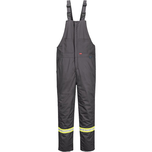 Bizflame&reg; 88/12 Insulated Bib Pants, Cotton/Nylon, Medium (Tall), Grey Helyx Safety & Industrial Supplies