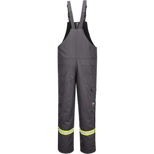Bizflame&reg; 88/12 Insulated Bib Pants, Cotton/Nylon, Medium (Tall), Grey Helyx Safety & Industrial Supplies