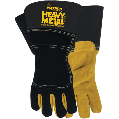Black Velvet Winter Heavy Metal Welding Gloves, Size Small, Split Elkhide Shell, ASTM ANSI Level A5 Helyx Safety & Industrial Supplies