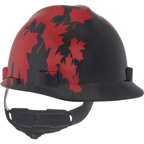 Specialty V-Gard&reg; Hard Hat, Ratchet Suspension, Black/Red Helyx Safety & Industrial Supplies