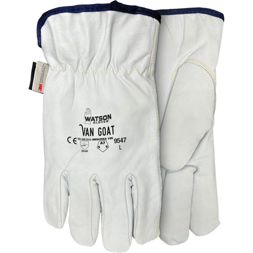 9547 Van Goat Cut Protection Gloves, X-Small, Grain Goatskin Palm, Thinsulate/Steel/Polyester/Para-Aramid Inner Lining Helyx Safety & Industrial Supplies