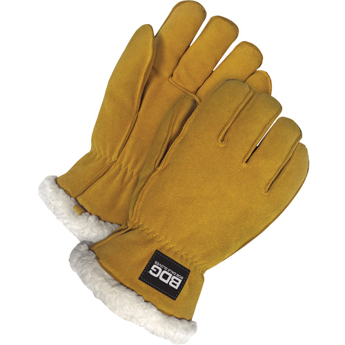 Driver's Gloves, Medium, Split Deerskin Palm, Sherpa Inner Lining Helyx Safety & Industrial Supplies