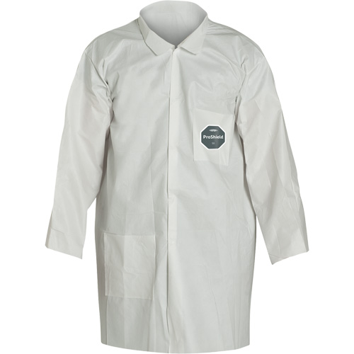 ProShield&reg; 50 Lab Coat, Microporous, White, Small Helyx Safety & Industrial Supplies